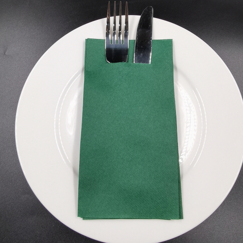 Wholesale Custom Disposable Green Airlaid Napkin Paper Napkins for Restaurant