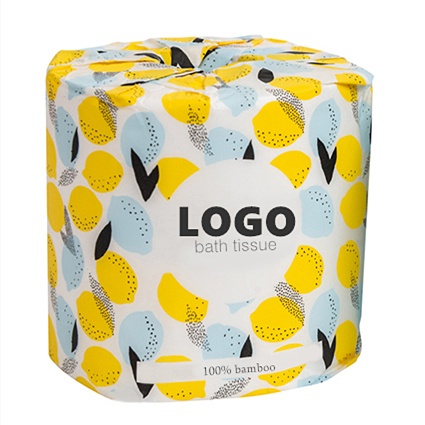 Embossed virgin bamboo pulp Tissue Paper/Cheap Toilet paper/Custom Soft Toilet Tissue Roll Manufacturer Recycled