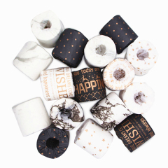 Custom Bamboo Toilet Roll Tissue Paper