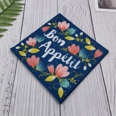 High Quality Cheap Custom Printed Disposable Paper Napkins