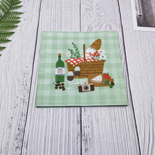 Wholesale Colorful Custom Printed Paper Napkin Table Tissue Dinner Paper 33x33cm 3ply or 2ply Napkins