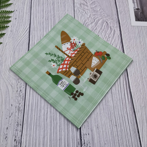 Wholesale Colorful Custom Printed Paper Napkin Table Tissue Dinner Paper 33x33cm 3ply or 2ply Napkins