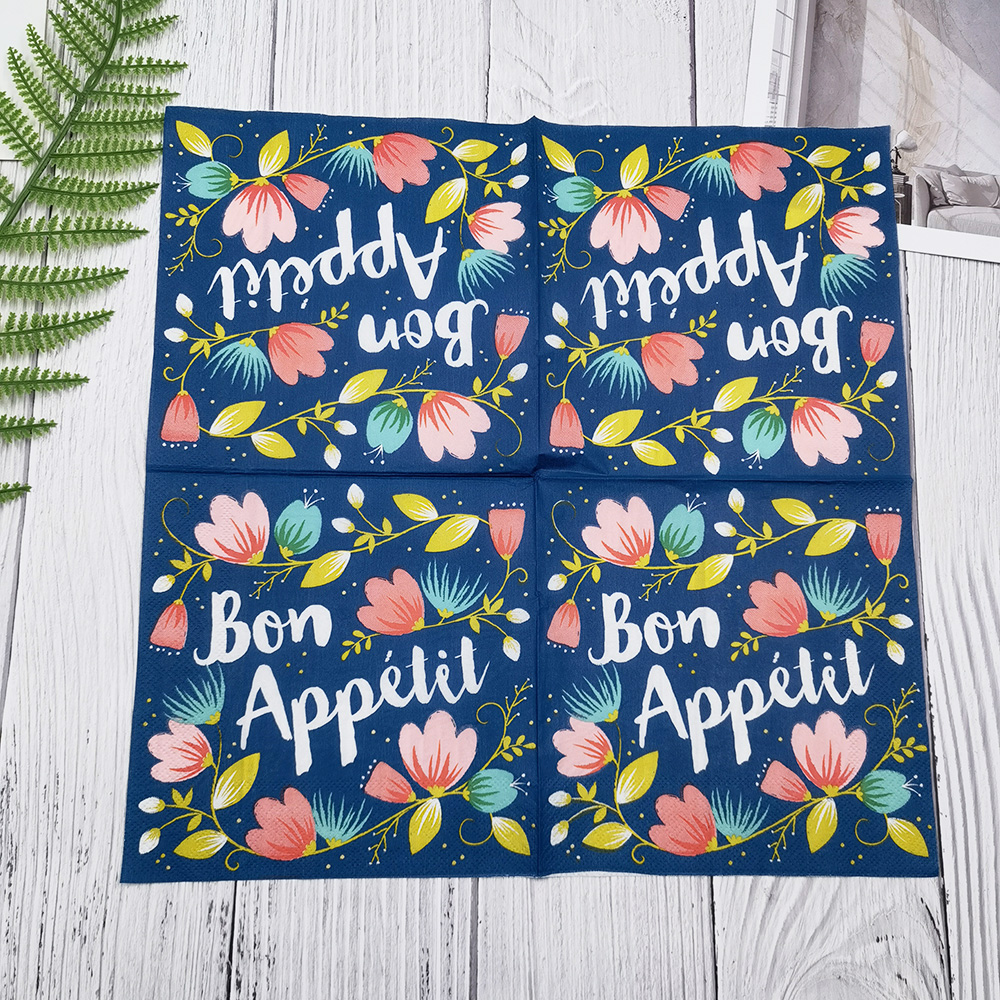 High Quality Cheap Custom Printed Disposable Paper Napkins