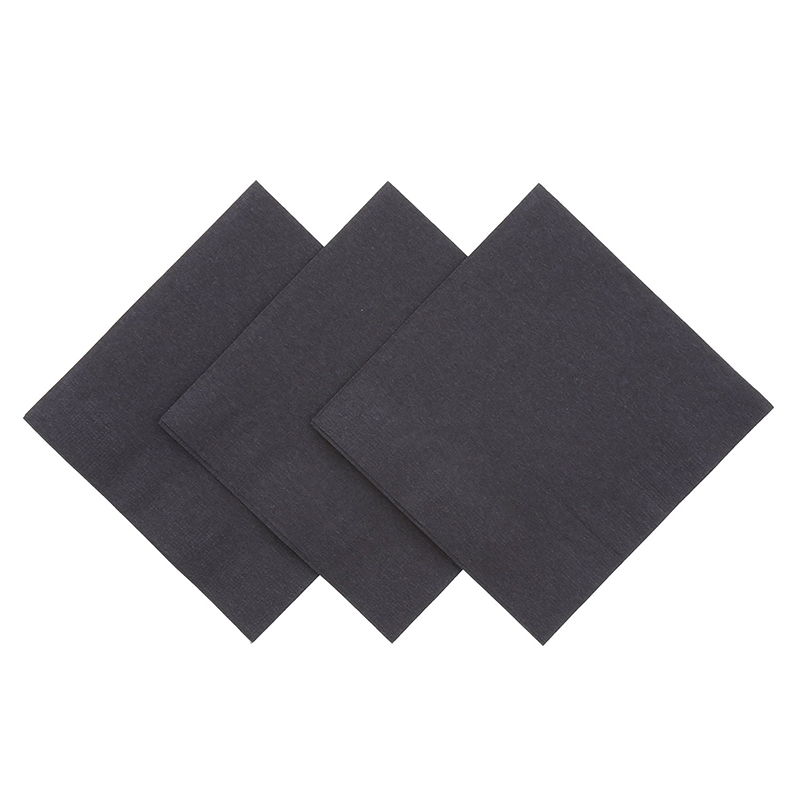 Black Paper Napkin, Cocktail Black Napkin, DIsposable Napkins, Eco-friendly Bar Napkins, Wedding Cocktail Napkins, Dessert Napkins
