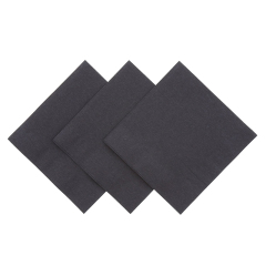 Black Paper Napkin, Cocktail Black Napkin, DIsposable Napkins, Eco-friendly Bar Napkins, Wedding Cocktail Napkins, Dessert Napkins