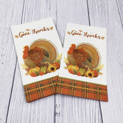 Give Thanks Decorations for Autumn Leaves Fall Harvest Wedding Table Disposable Centerpiece Decor Paper Napkins