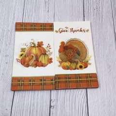 Give Thanks Decorations for Autumn Leaves Fall Harvest Wedding Table Disposable Centerpiece Decor Paper Napkins