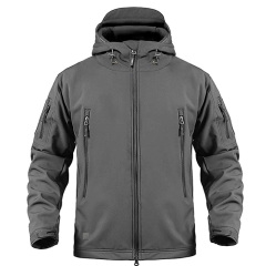 gray tactical jacket windbreaker tactical sharkskin military jacket