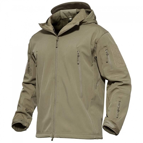 khaki tactical coat military softshell jacket tactical cold weather jacket