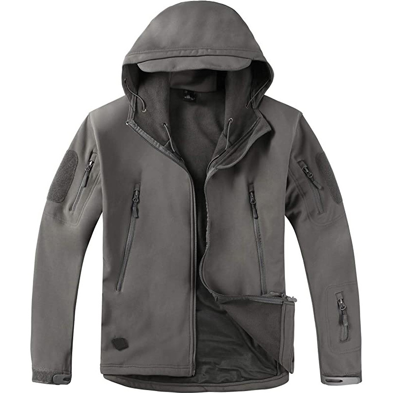 gray tactical jacket windbreaker tactical sharkskin military jacket