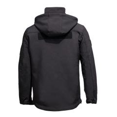 Chaqueta de softshell táctico negro chaqueta de cáscara suave táctica grande y alto chaqueta de caza táctica