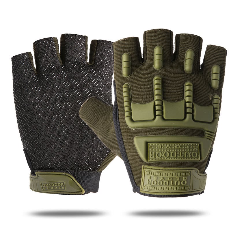 Brown Tactical Gloves Military Gloves Hard Knuckle