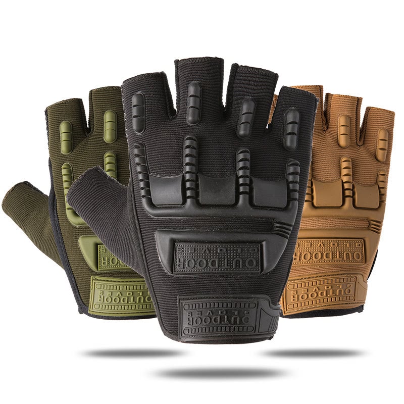 Brown Tactical Gloves Military Gloves Hard Knuckle