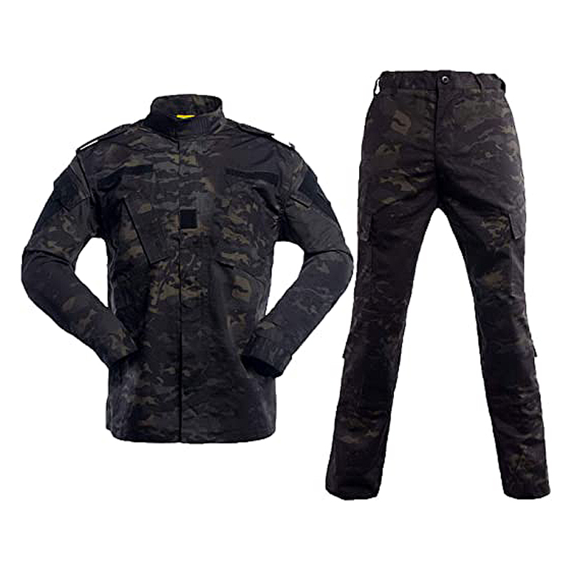 Wholesale Military Jackets Multicam Black Uniform Army Suit