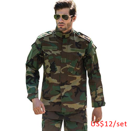 Robe militaire uniforme en bois Solider vêtements de costume militaire