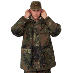 German Soldier Uniform Flecktarn Camo Field Jacket 65/35 NYCO Fabric