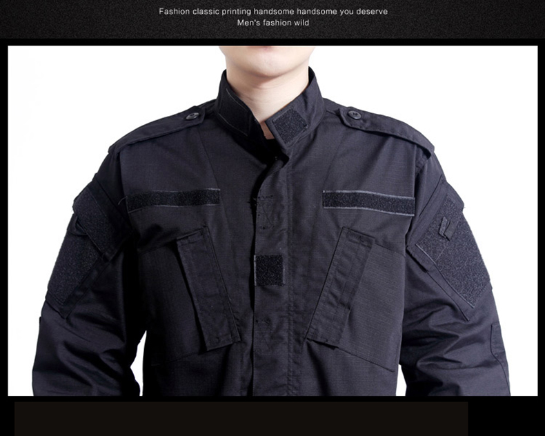 Current Army Uniform Black ACU Military Dress Soldier Clothes