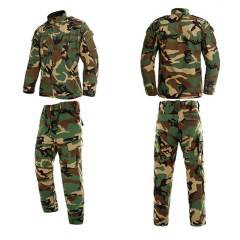 Uniforme do vestido do exército da floresta solider roupa militar do vestido