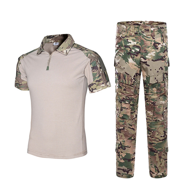 G2 Camouflage Short Sleeve Sapo Terno Militar Uniforme traje tático de verão Soldado Sapo especial
