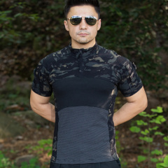 New Tactical Short Sleeve Frog Uniform Solid Color Three Generation Cotton Knit Foreign Army Uniform