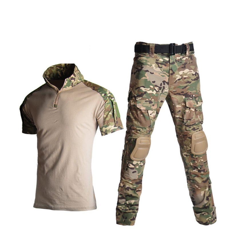 G2 Camouflage Short Sleeve Sapo Terno Militar Uniforme traje tático de verão Soldado Sapo especial