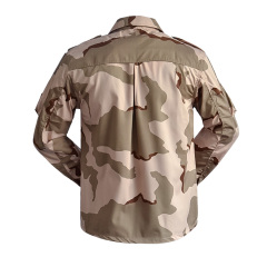Dreifarbige Desert Tactical Combat Camouflage Professionelle Militäruniform für Kriegsspiele