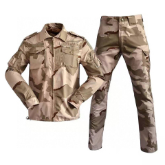 Dreifarbige Desert Tactical Combat Camouflage Professionelle Militäruniform für Kriegsspiele