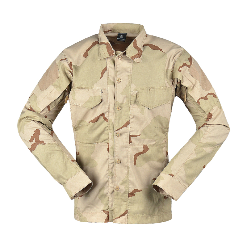 Exército Camouflage Plain Shirt Combate novo Camisa Tática de Estilo