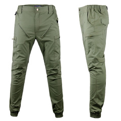 Mens Casual Military Tactical Pants Slim Fit Breathable Outdoor Tapered Cargo Hiking Pants Joggers with Pockets for Work