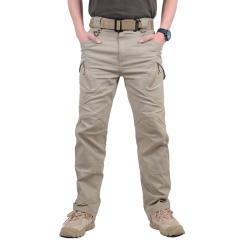 IX9 тактический грузовой отсек брюки муж боевой спецназ военные брюки хлопок эластичные мужские штаны
