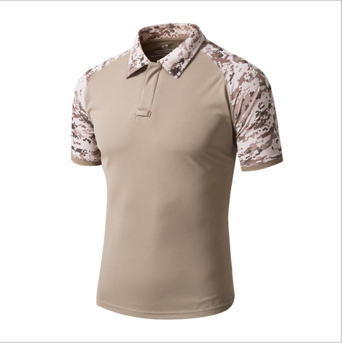 Camiseta de polo militar de verano de secado rápido para hombres