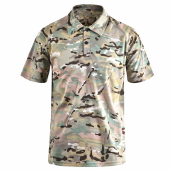 Wholesale Quality Summer Polyester Quick Dry Military Camo Army tshirts for Mens