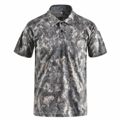 Wholesale Quality Summer Polyester Quick Dry Military Camo Army tshirts for Mens