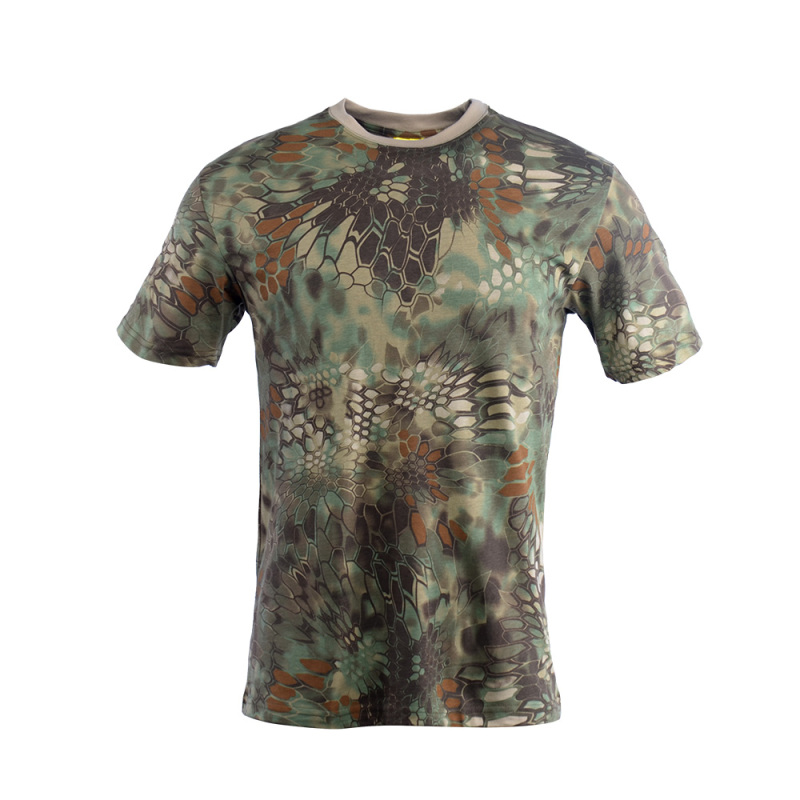 Tactical Camouflage Clothes Quick Dry Breathable O-Neck Military Casual Cotton T-shirt