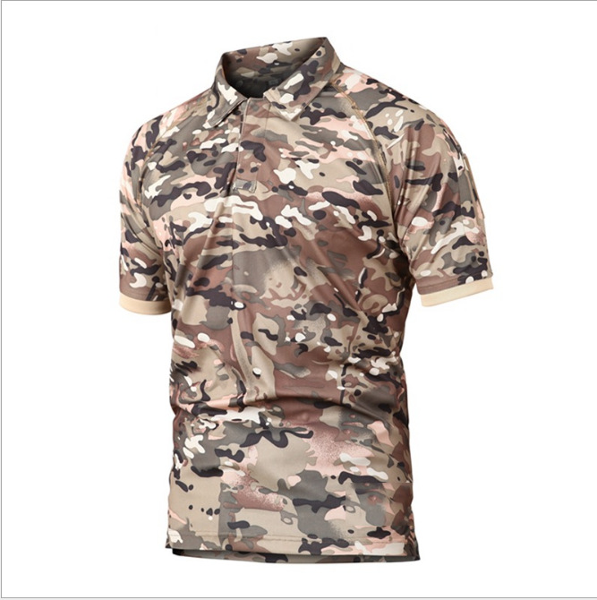 Men Quick Dry Summer Military Polo Shirt Breathable Army Combat Tactical Polo Male Navy Short Sleeve Polo Shirts