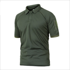 Chemise de polo militaire d'été à séchage rapide pour hommes