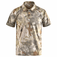 Wholesale Quality Summer Polyester Quick Dry Military Camo Army tshirts for Mens