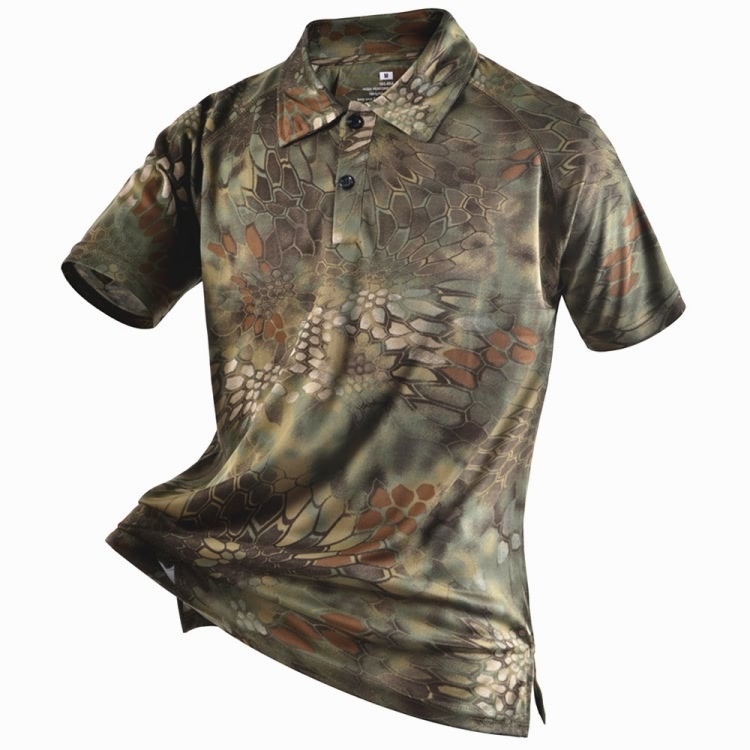 Wholesale Quality Summer Polyester Quick Dry Military Camo Army tshirts for Mens