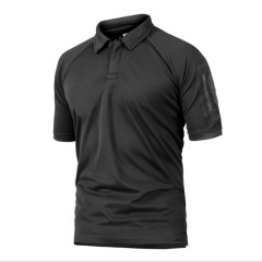 Camiseta de polo militar de verano de secado rápido para hombres