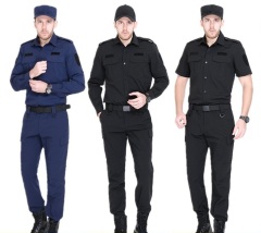 Factory Direct black Security Work Wear Guard Uniform men jackets For Security Guard