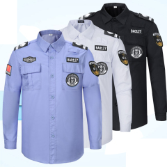 Security work suit for training long sleeve summer secret service property Long Sleeve Black work uniform