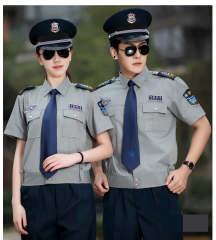 Guard duty white uniform grey security work customized wholesale long sleeve short sleeve special training black security jacket