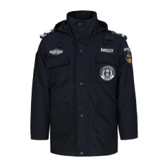 Security training coat special cotton coat in winter thickened cold and warm property security duty special training coat