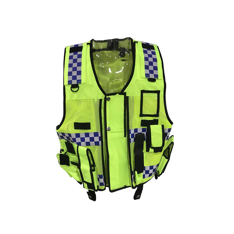 Customized security hi vis duty vest High Visibility Reflective Safety Vest