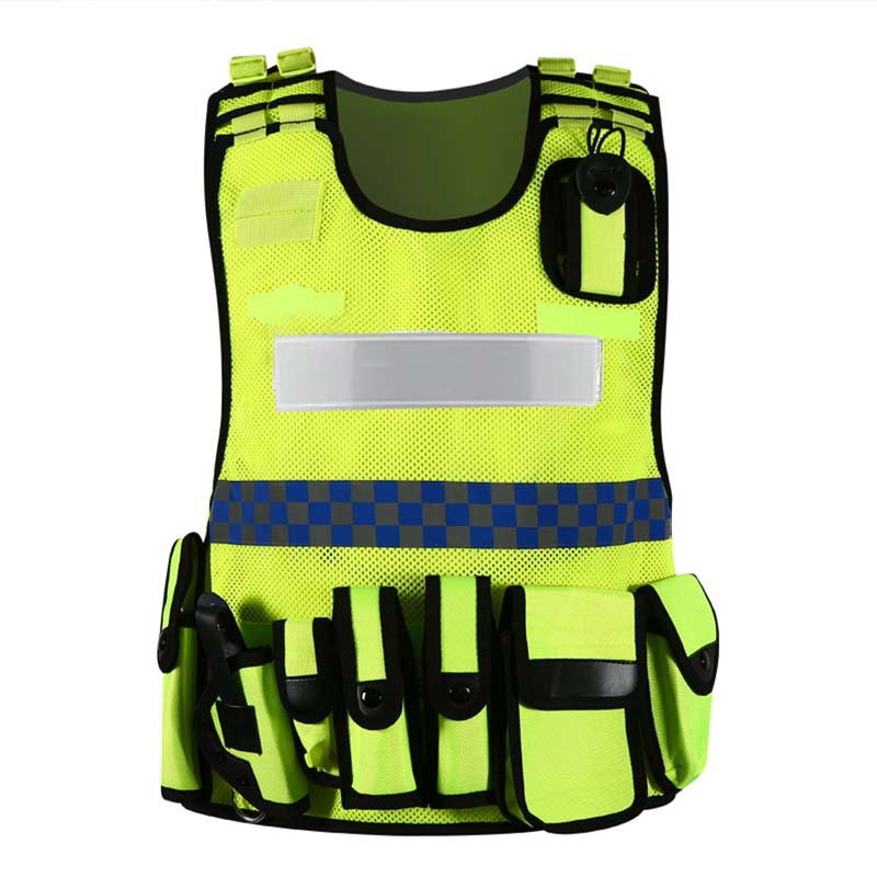 Customized security hi vis duty vest High Visibility Reflective Safety Vest