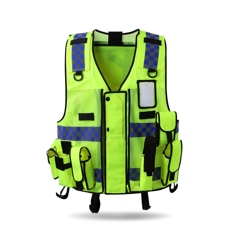 Customized security hi vis duty vest High Visibility Reflective Safety Vest