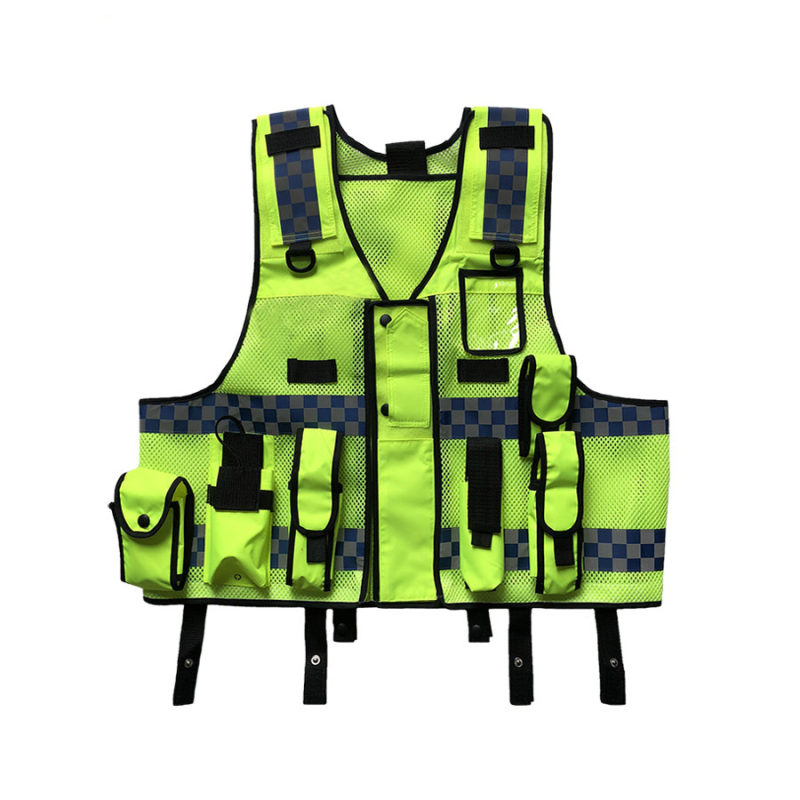 Customized security hi vis duty vest High Visibility Reflective Safety Vest