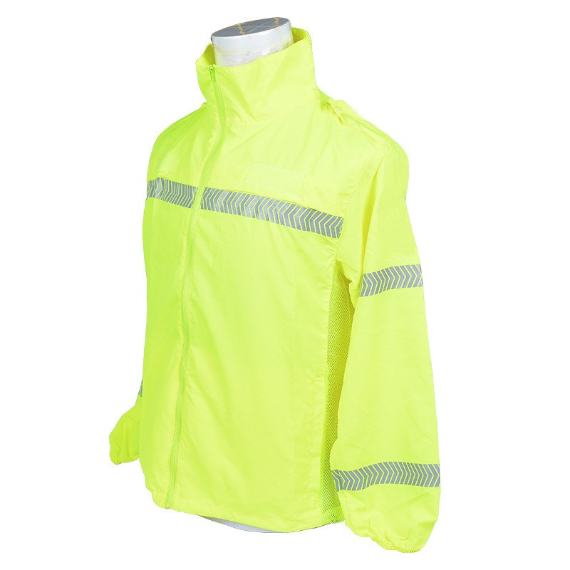 Reflective jacket Men's high visibility waterproof safety quilted jacket