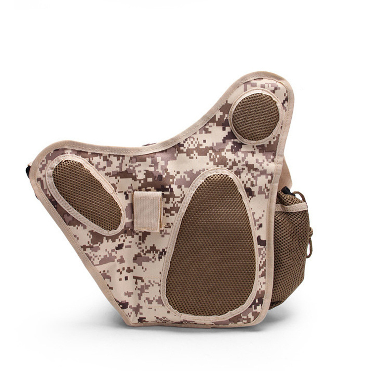 Outdoor camouflage shoulder bag upgrade super saddle bag tactical saddle bag field waist cross bag