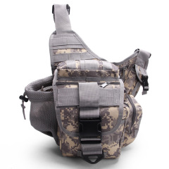 Outdoor camouflage shoulder bag upgrade super saddle bag tactical saddle bag field waist cross bag